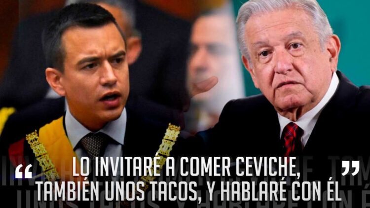Se ‘atraganta’ Noboa con tacos imaginarios que comería con AMLO: Colombia le da otra lección