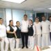 Zoé Robledo y Américo Villarreal supervisan avances en rehabilitación del Hospital del IMSS en Madero