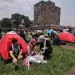 Alumnos de la UNAM instalan campamento de apoyo a Palestina en ‘islas’ de Ciudad Universitaria