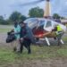 Evacúan en helicóptero a 25 personas de Hidalgo afectadas por creciente del río Purificación