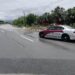 Cierran carril de norte a sur en carretera federal 85 por encharcamiento cerca de Padilla