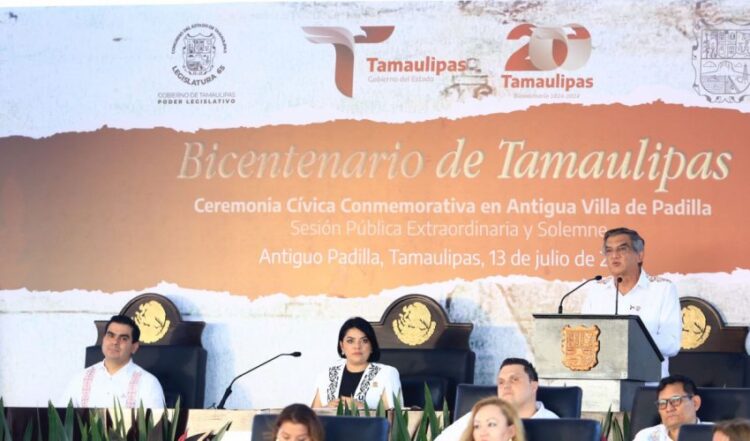 Conmemora Tamaulipas en Padilla el bicentenario del primer Congreso Constituyente