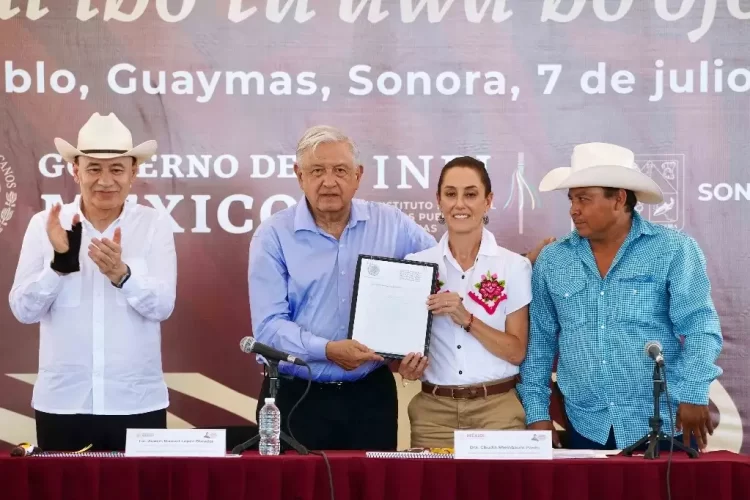 Califica Sheinbaum como histórico el reconocimiento de la cultura yaqui a una mujer