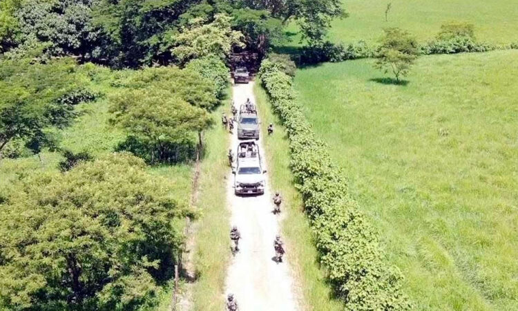 Arriban militares a zona fronteriza de Chiapas tras narcoviolencia