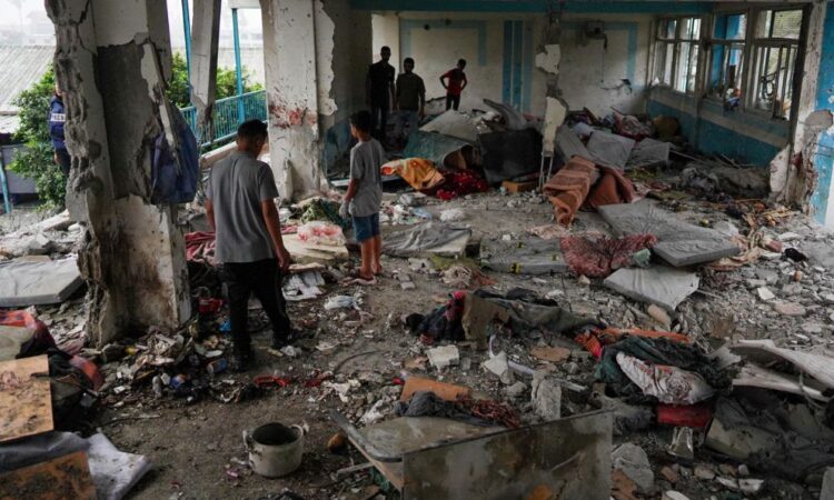 Diez muertos en ataque a escuela de Gaza