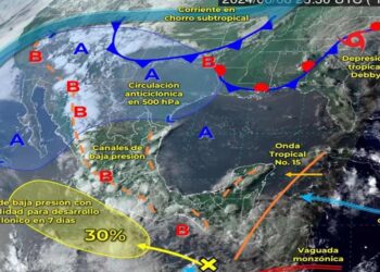 Clima en México: Prevén lluvias por onda tropical y canal de baja presión