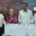 Reconocen ganaderos de Tamaulipas apoyo del gobernador Américo Villarreal; donan 1,372,000 pesos al DIF