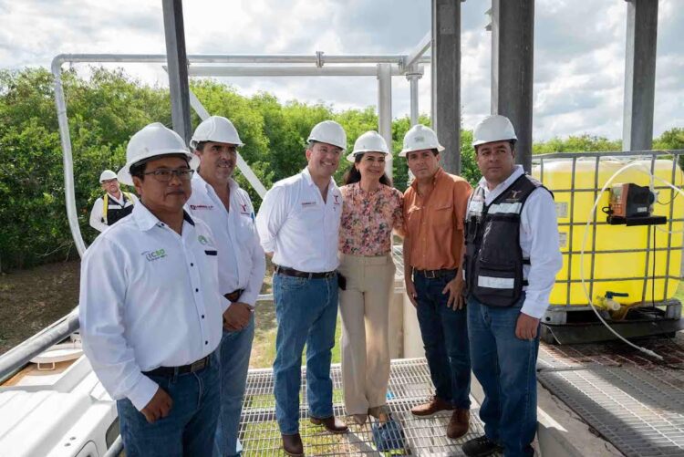 Inicia Mónica Villarreal en Tampico histórico programa de riego con aguas tratadas