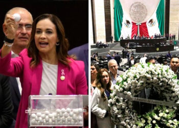 Discuten diputados entre tómbolas y una corona fúnebre
