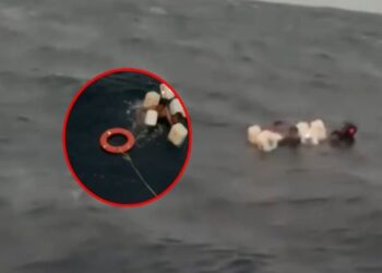 Rescatan a 3 pescadores frente a la costa de Yucatán