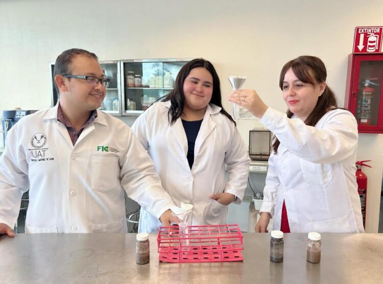 Analiza estudiante  de la UAT la presencia de metales pesados en suelos de cultivo citrícola