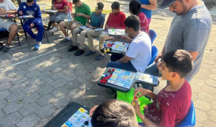 Sí hubo carnita asada y convivencia para  menores en internamiento en Güémez