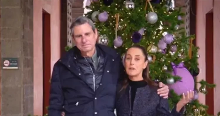 La presidenta Claudia Sheinbaum desea feliz Navidad a los mexicanos en el país y en el extranjero