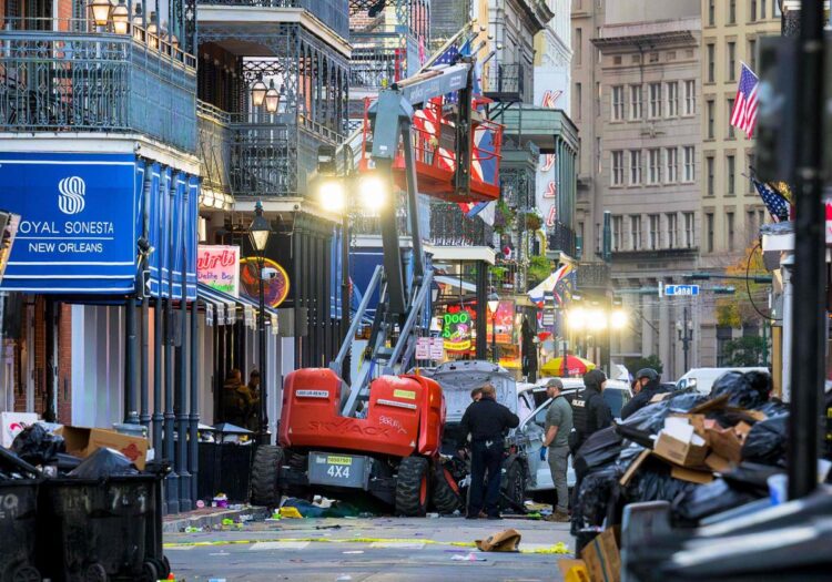 Enloquecido sujeto arrolla a multitud en Nueva Orleans entrando el año: Mata a 15 y lesiona a unos 35