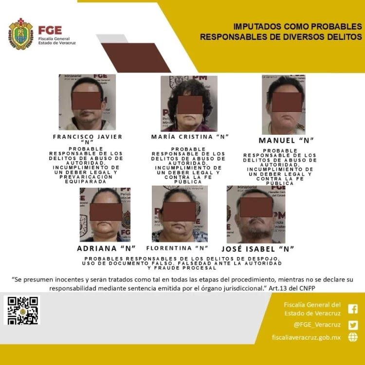 Veracruz: Detienen por varios delitos a ex juez y a 5 más vinculados al Poder Judicial del Estado