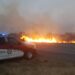 La GE atiende incendio de pastizal en el municipio de Güémez; hay una gasolinera cercana