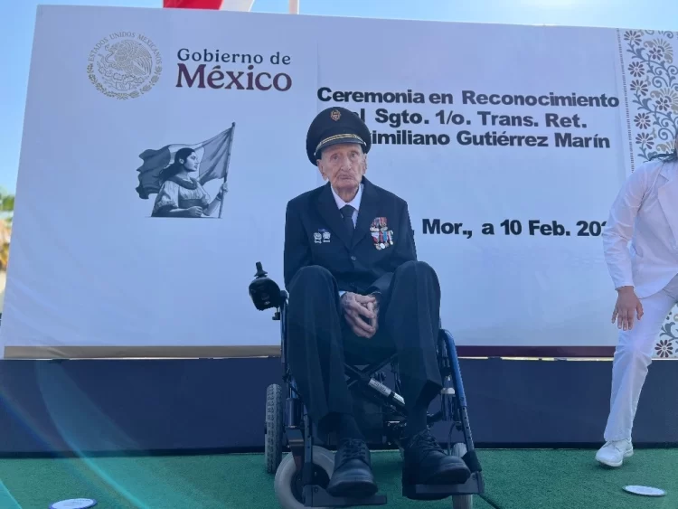 Reconoce Sedena a sargento de FAM que fue miembro del Escuadrón 201 en la Segunda Guerra Mundial
