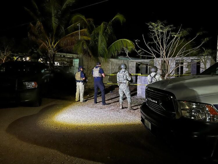 Militares y agentes de FGJET catearon y aseguraron en Aldama  guarida de narcomenudistas