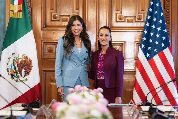 Dice Claudia Sheinbaum que fue provechosa su reunión con jefa de Seguridad Nacional de Estados Unidos