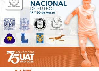 Viene el torneo de Futbol Universitario por el 75 aniversario de la UAT