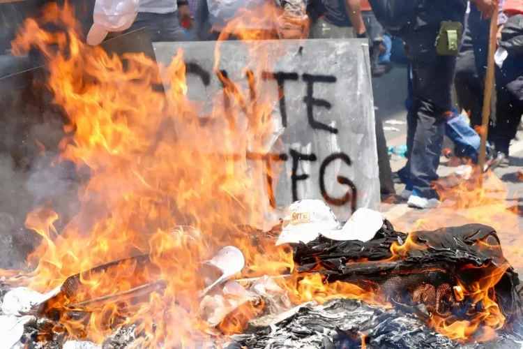 La Secretaría de Gobernación y la SEP condenan actos vandálicos de la CETEG en oficinas del SNTE