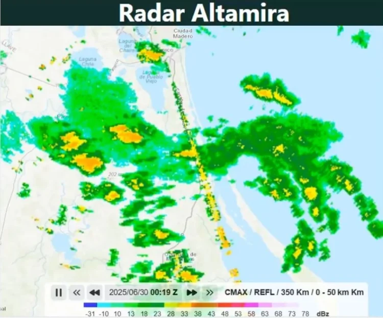 Tormenta tropical ‘Barry’ impactó en el norte de Veracruz y se esperan lluvias torrenciales en Tamaulipas