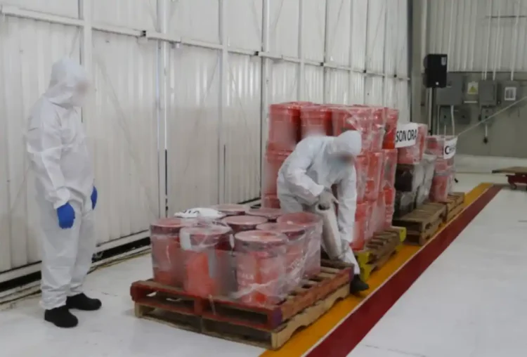 La FGR destruye millón y medio de ‘pastas’ de ‘fenta’ y más de 4 toneladas de sustancias y precursores químicos