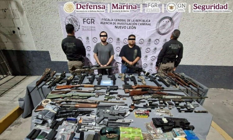 Gabinete de Seguridad da fuerte golpe al crimen en Monterrey: Asegura arsenal y detiene a 3 delincuentes