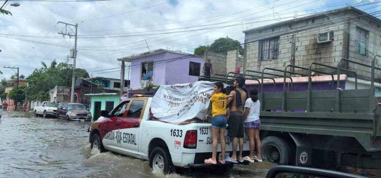 Ante riesgo de desbordamientos en Tampico la GE continúa con acciones de supervisión en cuerpos de agua