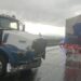 Choque múltiple entre tractocamiones provoca cierre total de la carretera Victoria-Tula; no hay víctimas