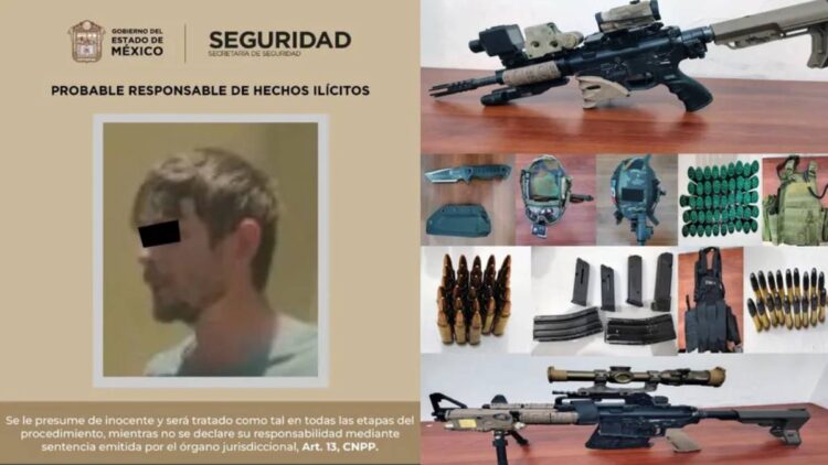 Estado de México: Detienen a un estadunidense con armas y una placa de la CIA