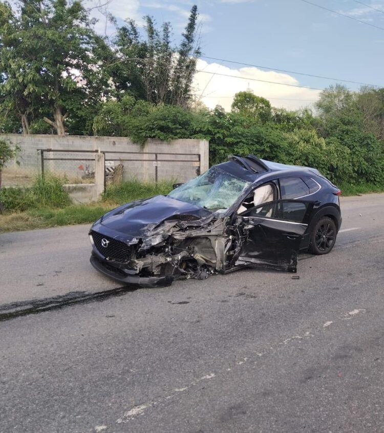 Fuerte choque dejó cuatro personas lesionadas cerca del municipio de Villagrán