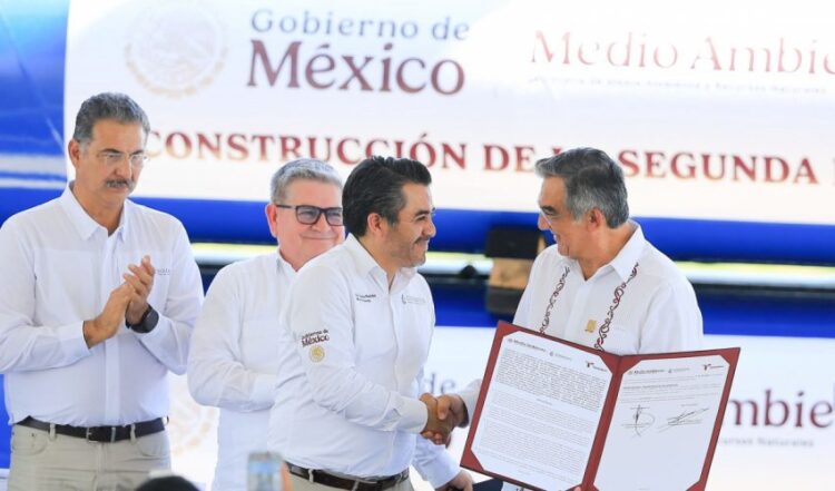 Sin Gattás, Américo puso en marcha construcción de segunda línea del acueducto ‘Guadalupe Victoria’