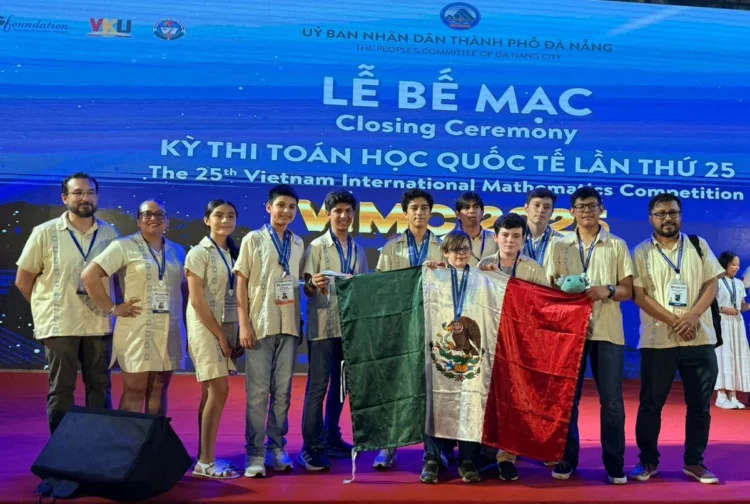 Alumnos de primaria y secundaria de México ganan en Competencia Internacional de Matemáticas de Vietnam