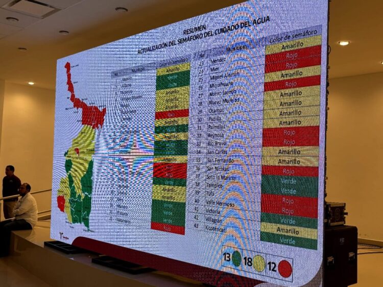 Semáforo del Agua pone municipios de la frontera en rojo por bajos niveles de presas internacionales