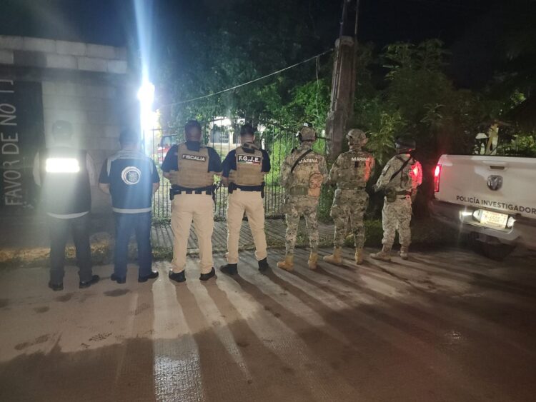 Con apoyo de Sedena y GN policías de FGJET aseguran inmueble de robacarros en Altamira
