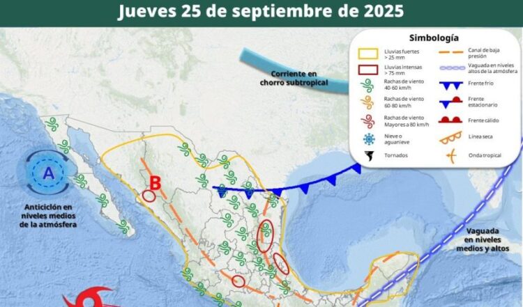 Tamaulipas: Prevén lluvias por ingreso de frente frío No. 4 a partir del jueves; persistirá calor