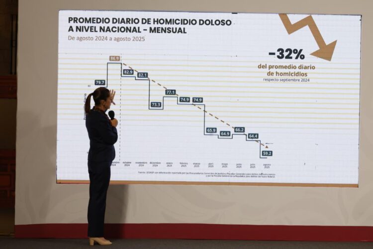 García Harfuch exalta estrategia nacional de seguridad: Homicidios dolosos disminuyen 32 por ciento
