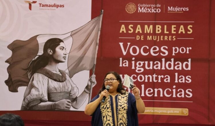 Secretaria de Mujeres de Gobierno de México llama en Tamaulipas a construir país sin violencia contra féminas