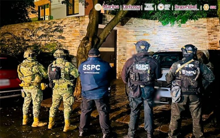 Caen 8 miembros de células criminales en cateos realizados en CDMX, Morelos y Jalisco: SSPC