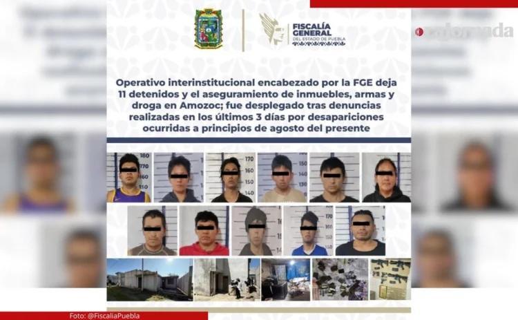 Militares, marinos y policías detienen a 11 presuntos implicados en desaparición de 11 personas en Puebla