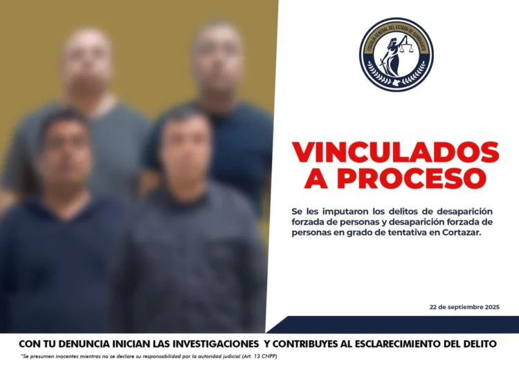 Procesan en Guanajuato a cinco policías por entregar cinco personas a grupo criminal
