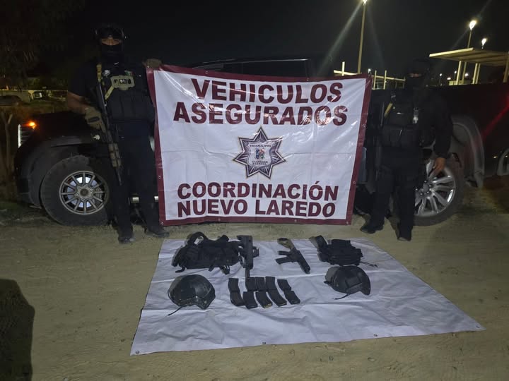 La GE repele agresión de pistoleros en Nuevo Laredo y asegura vehículo y armamento