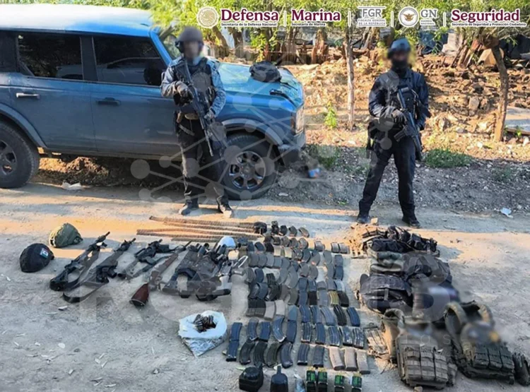 La SSPC informa de enfrentamientos en Sinaloa con captura de 3 pistoleros y eliminación de dos