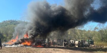 FGR incinera cerca de dos toneladas de narcóticos y destruye máquinas tragamonedas