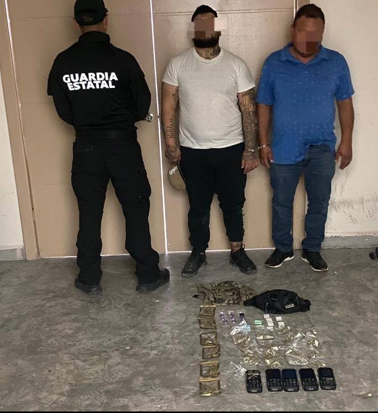 Reynosa: La GE asegura narcóticos, armas, un vehículo robado y detiene a 2 individuos