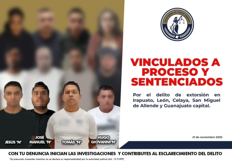 Operativos en Guanajuato acaban con captura de 12 extorsionadores del ‘Cártel Santa Rosa de Lima’