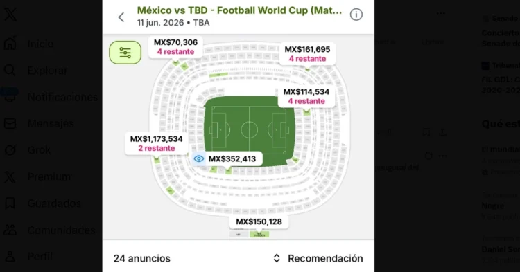 ¿Pobreza en México?: Boletos para primeros 2 juegos del Tri llegan al millón de pesos