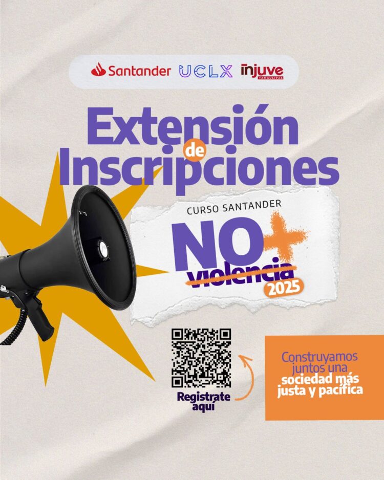 INJUVE Tamaulipas se une al programa “No + Violencia” en colaboración con Santander México