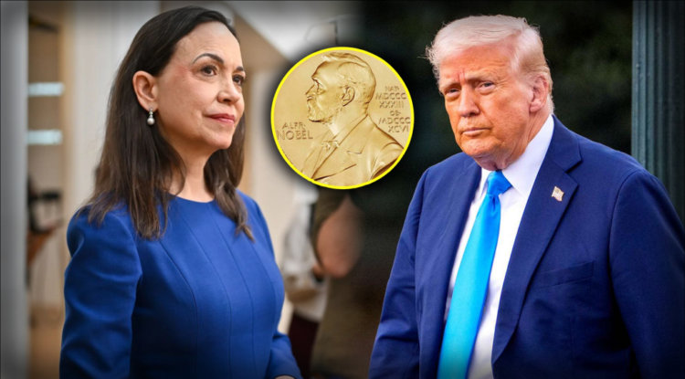María Corina Machado entrega a Trump premio del Nobel de la Paz; entró por puerta trasera y no hubo foto